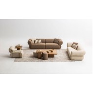 Puffy Koltuk Takımı-Gold Puffy Koltuk Takımı-Gold