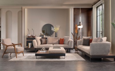 Dafni Krem Koltuk Takımı