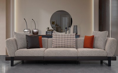 Dafni Krem Dörtlü Kanepe