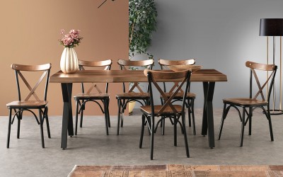 Milano Masa-Ahşap Ekol Sandalye