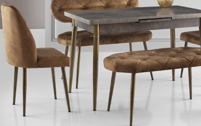 Ay Masa Takımı-Kahve Kapitoneli