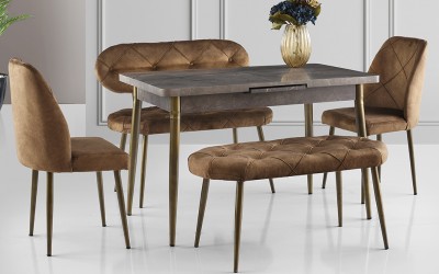 Ay Masa Takımı-Kahve Kapitoneli