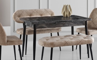 Ay Masa Takımı-Vizon Kapitoneli