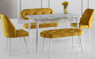 Ay Masa Takımı-Sarı Kapitoneli