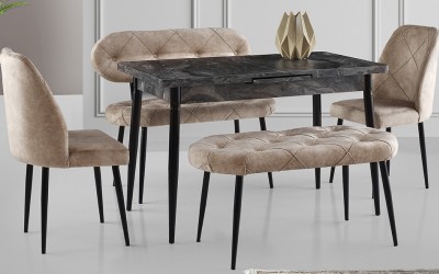 Ay Masa Takımı-Vizon Kapitoneli