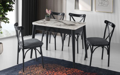 Dolunay Masa Ekol Sandalye-Mermer