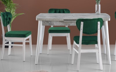 İnci Masa-Elma Sandalye