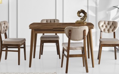 İnci Masa-Elma Sandalye