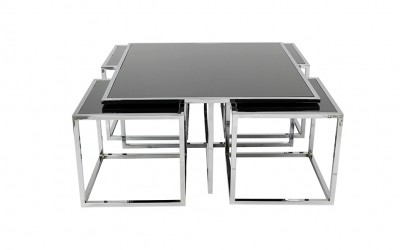 Kares Orta Sehpa-Gümüş