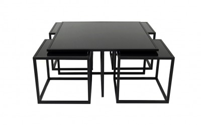 Kares Orta Sehpa-Siyah