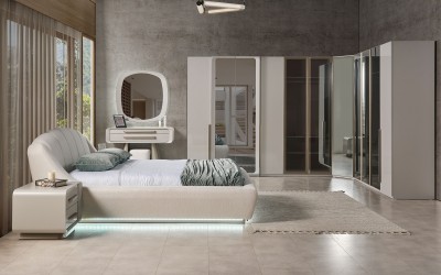 Galaxy Yatak Odası-Köşe Dolaplı