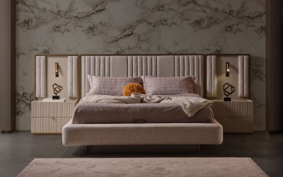 Hermes Bazalı Yatak Odası