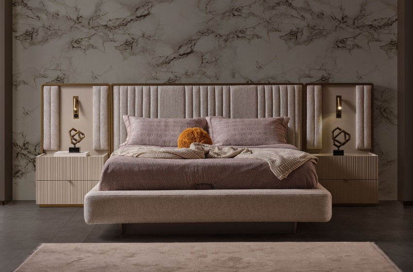 Hermes Bazalı Yatak Odası