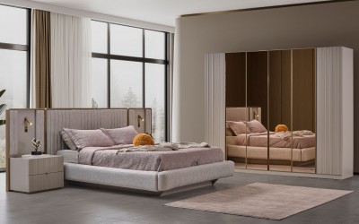 Hermes Bazalı Yatak Odası