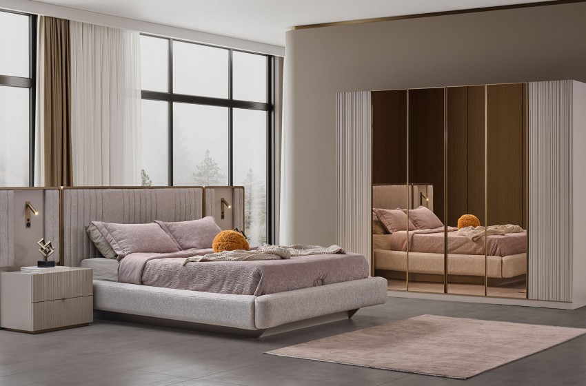 Hermes Bazalı Yatak Odası