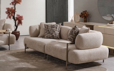 Lizbon Üçlü Koltuk-Sehpalı