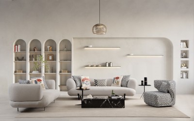 Manetti Koltuk Takımı Açık Mavi