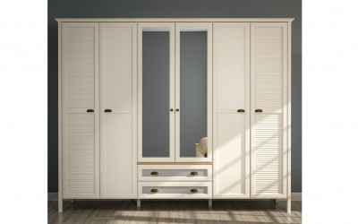 Misto 6 Kapaklı Gardırop-Çekmeceli Misto 6 Kapaklı Gardırop-Çekmeceli