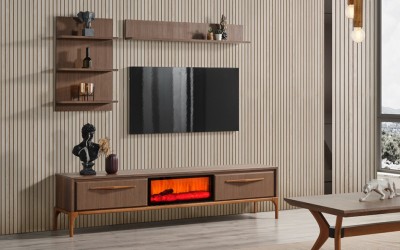 Hayal Şömineli Tv Ünitesi