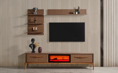 Hayal Şömineli Tv Ünitesi