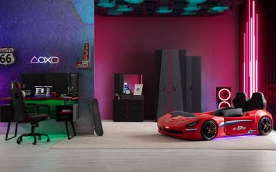 Gamer Genç Odası- Led Arabalı Gamer Genç Odası- Led Arabalı