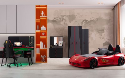 Gamer Arabalı Genç Odası Gamer Arabalı Genç Odası