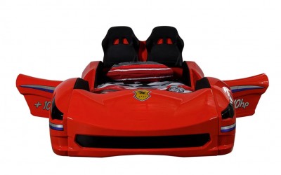 Gamer Arabalı Karyola ve Başlık-Ledli