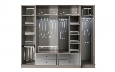 Voyager 6 Kapılı Gardrop