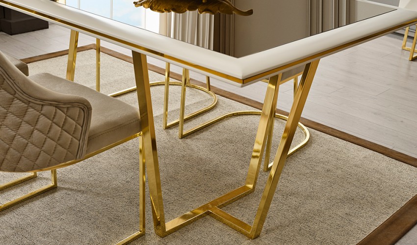 Gold Yemek Masası Takımı Gold Yemek Masası Takımı