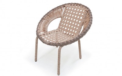 Merry Bej Rattan Çay Seti