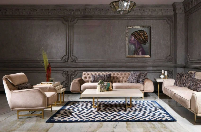 Nepal Krem Luxury Koltuk Takımı Nepal Krem Luxury Koltuk Takımı