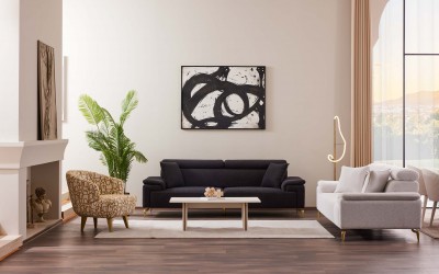 Loren Koltuk Takımı - Antrasit Loren Koltuk Takımı - Antrasit