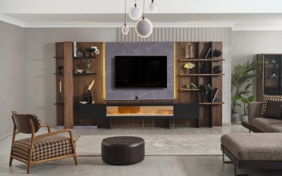 Otto Şömineli Tv Ünitesi