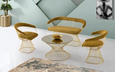 Platner Gold Çay Seti