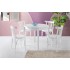Begonya Beyaz Yemek Masası Takımı