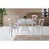 Menekşe Beyaz Yemek Masası Takımı
