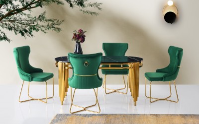 Mirella Yeşil Yemek Masası Takımı