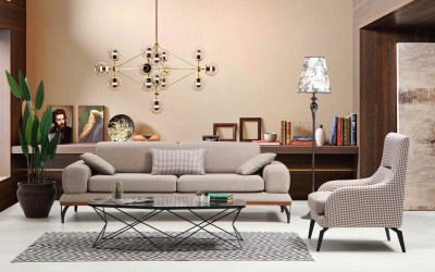 Fırtına Keten Koltuk Takımı