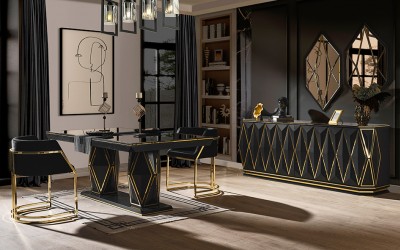 Diamond Siyah Yemek Odası Diamond Siyah Yemek Odası
