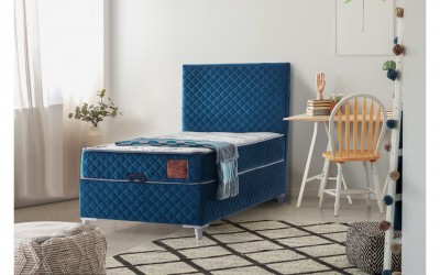 İcon Mavi 90'lık Yatak Baza Set