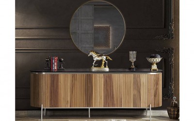 Tesla Ceviz Gümüş Konsol