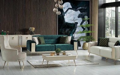 Roma Koltuk Takımı Metal Kasa