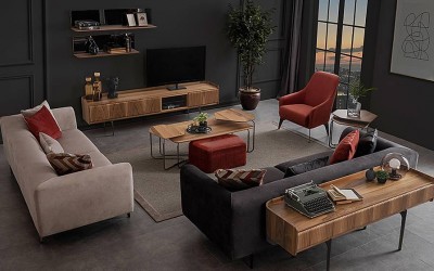 Tokyo Ahşap Tv Ünitesi