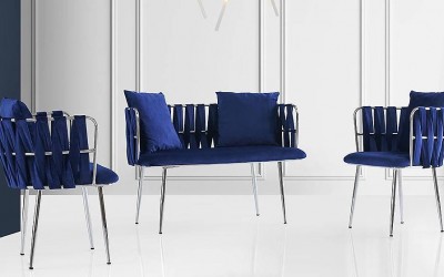 Çınar Mavi Çay Seti Koltuk 7