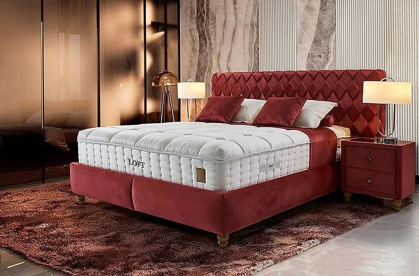 Loft Aston Yatak Seti Baza + Başlık + Yatak Loft Aston Yatak Seti Baza + Başlık + Yatak