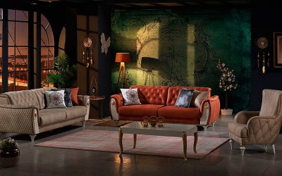 Saray Koltuk Takımı Metal Kasa