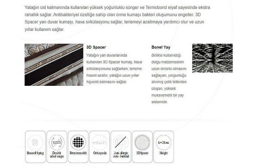 Gümüş Ortopedik Yatak Gümüş Ortopedik Yatak