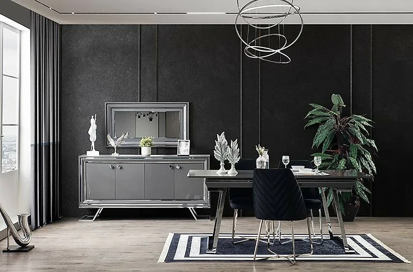 Asos Gri Yemek Odası Asos Gri Yemek Odası