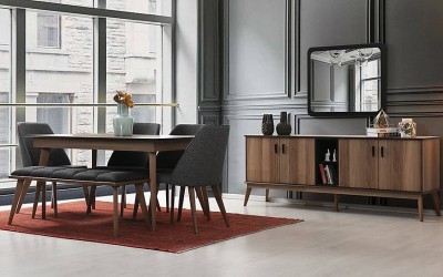 Oslo Ceviz Yemek Odası