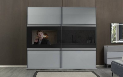 Salda Tv li Sürgülü Gardrop